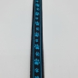 Preview: verstellbare Leine blau-schwarz mit Pfötchen